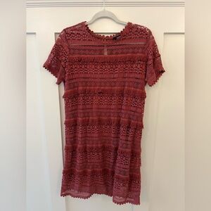 Anthropologie - 02SKY - Lace Fringe Mini Dress